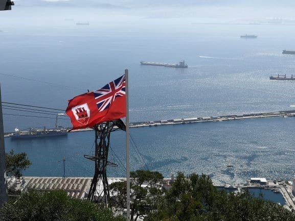 Gibraltar coast view